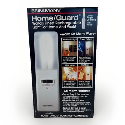 NEW Vintage 1987 Brinkmann Home/Guard Rechargeable Emergency Light