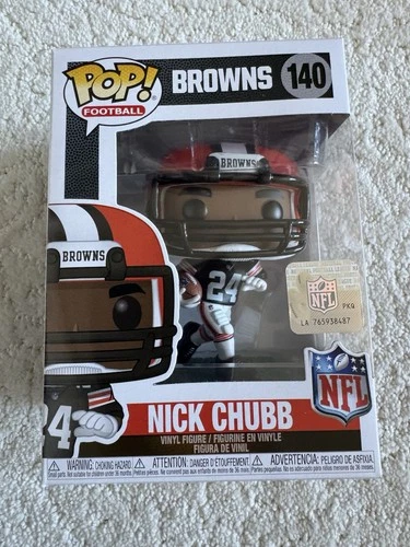 Funko POP! NFL: Nick Chubb (Cleveland Browns) #140 W/ Protector