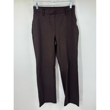 Quince Ultra-Stretch Ponte Straight Leg Pants Espresso Brown Size Small
