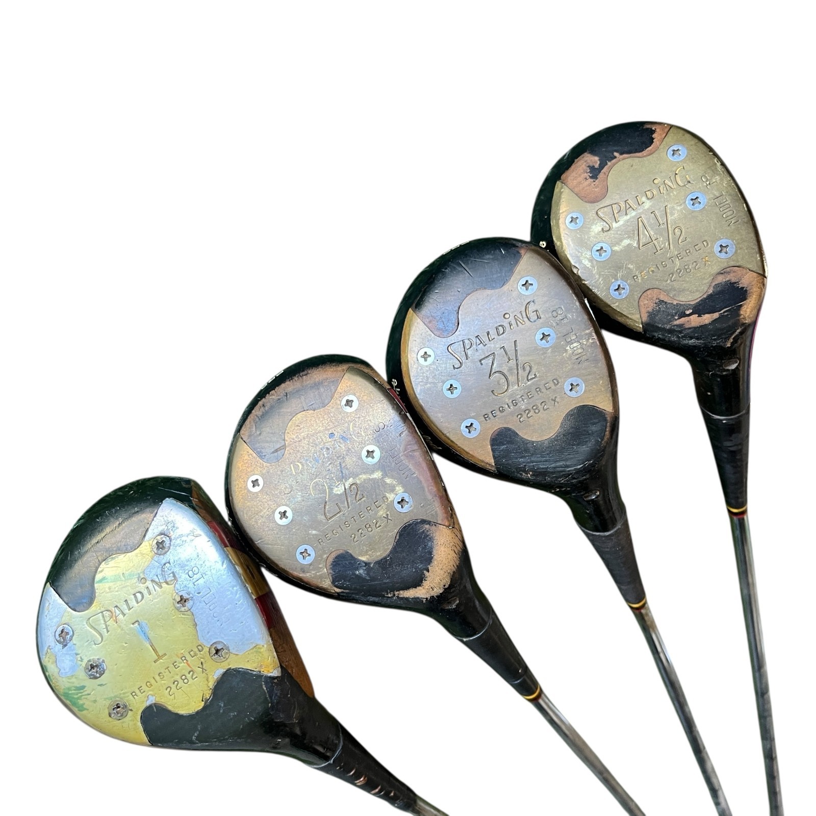 Spalding Top Flite Model 18 Persimmon Wood Driver Fairway Se
