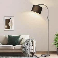 【Upgraded】 Dimmable Floor Lamp, 1200 Lumens Bulb , Brushed Nickel Arc Floor L...