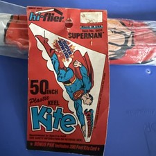 Vintage 1984 Hi-Flier Superman Super Powers Plastic Keel Kite Rare New