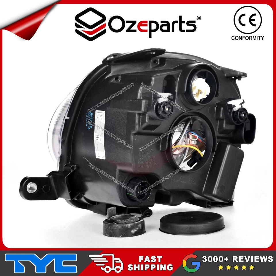 Set / Pair LH+RH Upper Head Light Lamp (Low Beam) For Fiat 500 500C 2008~2015 - Image 4 of 4