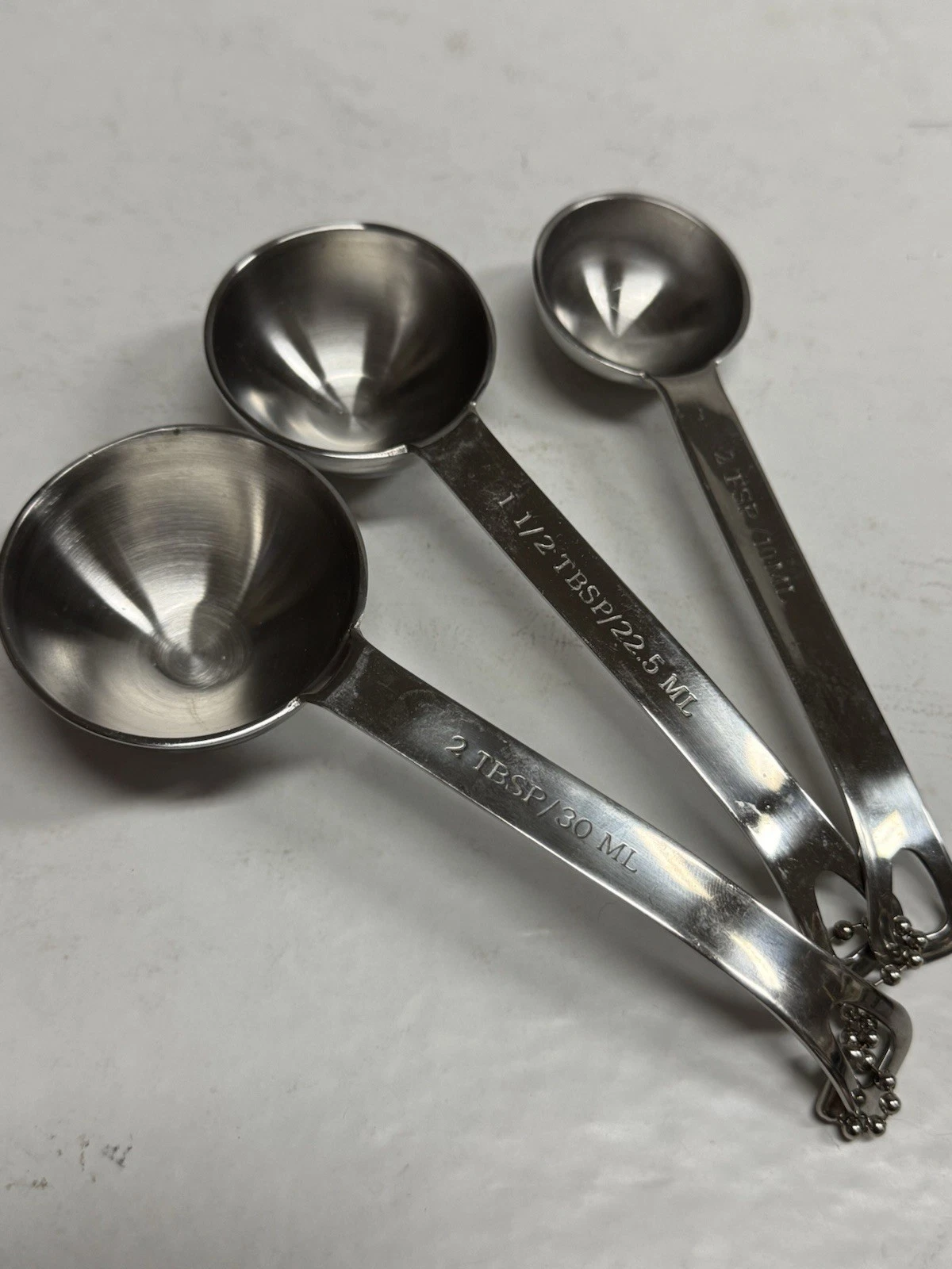 Williams Sonoma Stainless Steel 3-Piece “Odd-Size" Measuring Spoon Set