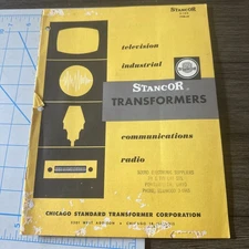 Vintage STANCOR Transformers Transformer Brochure CATALOG S-104 1958–59￼