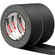 2 Pack Black Gaffers Tape,2" X 33 Yards-10 Longer Gaffer Tape,Waterproof Matte