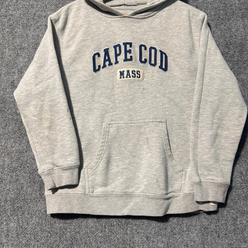 Cuffy’s Of Cape Cod Hoodie Woman’s 14 Embroidered Cotton Blend Gray Y2K - Picture 7 of 9