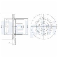 2X Bremsscheibe Hinten FüR Volvo V70 135 3.2 07 Bis 16 Delphi Original B5254T8
