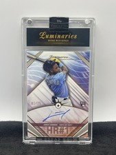 Topps Luminaries 2024 Junior Caminero Rays Home Run Kings Auto RC 01/25! #HRK-JC