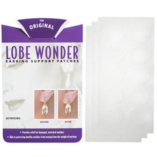 Lobe Wonder - the ORIGINAL Ear Lobe Support Patch for Pierced Ears - Eliminates