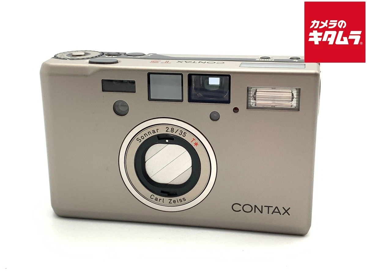 CONTAX T3 ジャンク 超美品/ジャンク】CONTAX T3 シルバー 前期 フィルムカメラ ケース付