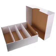 Multi Compartment Card Storage Box Foldable Lightweight Cardboard Organizer Game