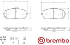 Brembo P50152 Bremsbelagsatz für Scheibenbremse Bremsbelagsatz 
