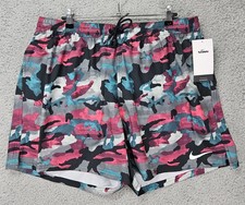 Nike Swim Trunks Men s XXL Dusty Cactus Camo 4 Way Stretch Shorts NWT