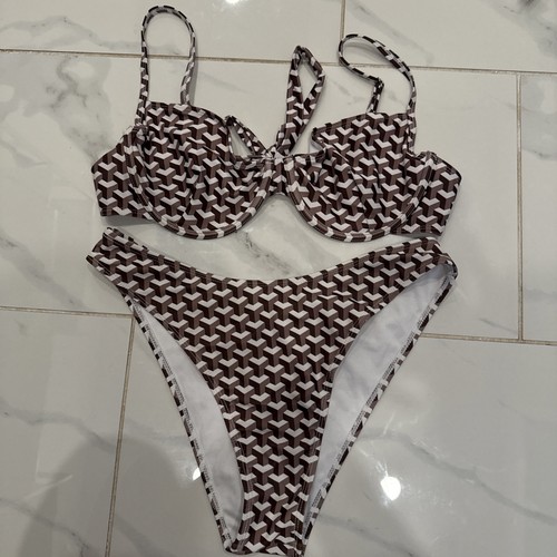 Never Worn Printed Bathing Suit Size L Amazon No Padding