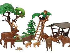 Playmobil 4208 + 3692 Wildfütterung, Hochsitz, Waldtiere, Wildschweine / Selten