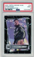 ETHAN PAGE PSA 9 - Black Refractor #/10 2025 Topps Chrome WWE #26