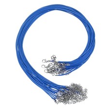 20Pcs Waxed Necklace Cord Bulk Blue 1.5mm Dia 18" Necklace String Rope