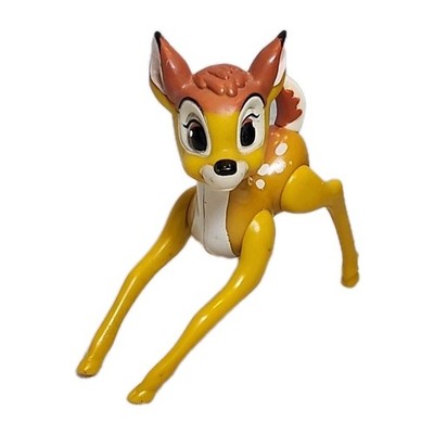 Vintage Disney Bambi Plastic Toy Figurine Deer 3 3/4