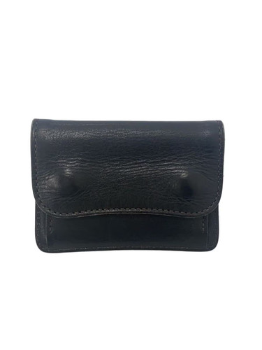 WILD SWANS Coin Case, Leather, Black, Men's