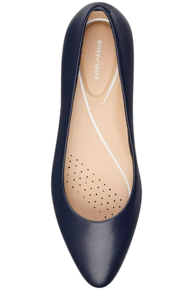 Zapatos de salón Easy Spirit para mujer Caldise de tacón ancho azul oscuro Foto 3 de 3