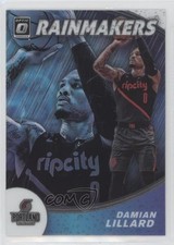 2019-20 Panini Donruss Optic Rainmakers Damian Lillard #11 kq9