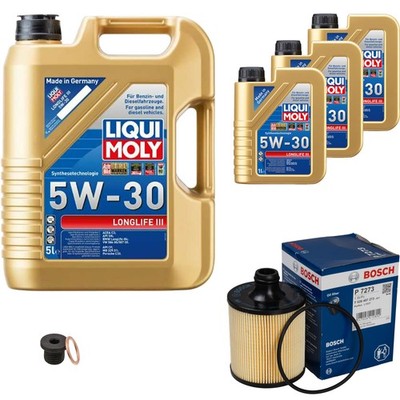 BOSCH Inspektionspake 8 L LIQUI MOLY Longlife III 5W-30 für Audi Q7 4M Q8 4MN