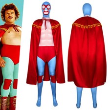 Nacho Libre Cosplay costume Mexican Wrestling Unisex Deluxe Cloak full Outfits-
