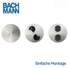 Bachmann recessed socket twist table socket 40 mm installation depth with water drain