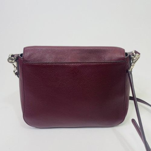 Kate Spade Jackson Cherrywood Medium Flap Convertible Crossbody Purse Maroon - Picture 5 of 15
