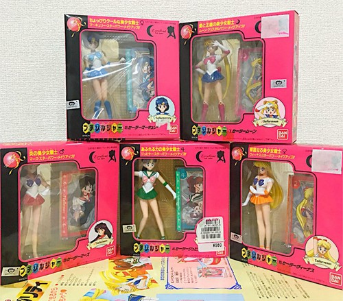 Vintage BANDAI Sailor Moon Petit Soldier Figure Doll Set of 5 - Picture 1 of 1