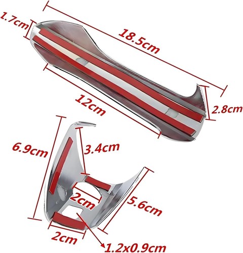 4pcs Door Handle Chrome Cover For Mercedes-Benz E GLK ML CLA C-Class W204 W212 - Bild 3 von 10