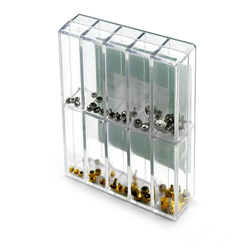 Watch Head Crowns Domes Flats Watches Handles Repair Parts Tools For Watchmakers - Foto 7 di 8