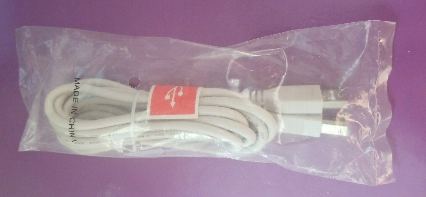 New 6ft Hi-Speed USB Cable for Printer/Scanner/Keyboards/Mice/Modems 1.8 m Gray