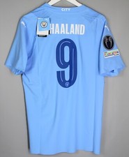 NWT MANCHESTER CITY 2023 2024 HOME FOOTBALL SHIRT JERSEY EPL 9 HAALAND AUTHENTIC