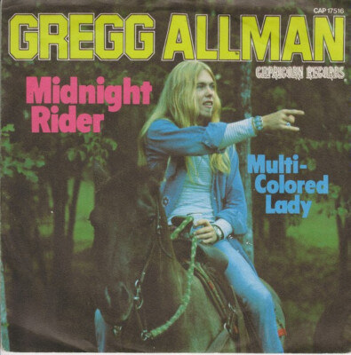 Gregg Allman - Midnight Rider (7'', Single, Promo)