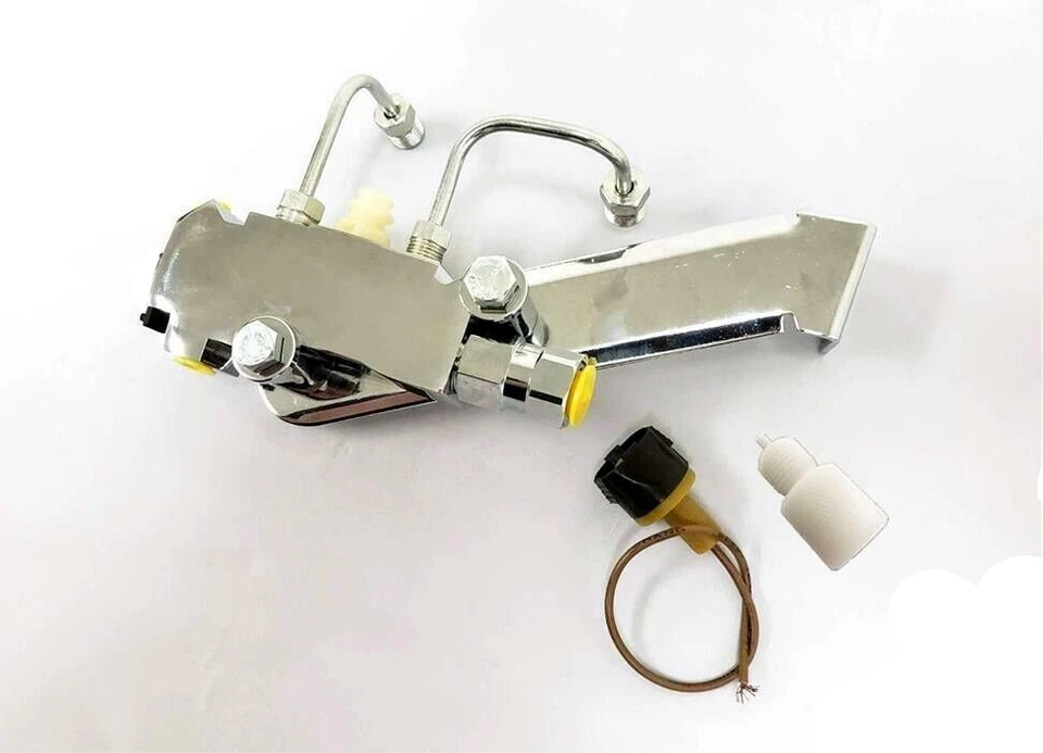 Válvula de tambor de disco cilindro maestro con aletas Chevy Chrome Booster 11" Impala Caprice Foto 3 de 4