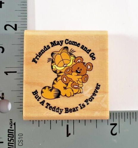 Rubber Stampede Garfield Pookie True Friends A709C 1.75x1.75 inches