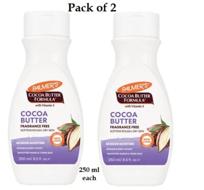 2XPalmers Cocoa Butter Formula Vitamin E Lotion 250ml DUFTFREI (2er Pack)
