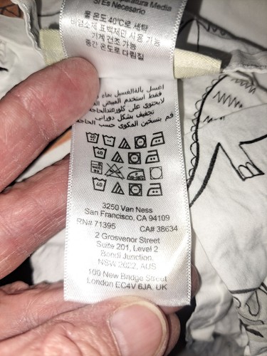 3 pc Pottery Barn Kids Twin Sheet Set Dinosaur Fitted Flat 1 Pillowcase RARE. - 第 9/11 張圖片
