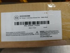 Signature Hardware SH555002MB / 466741 60" Straight Brass Shower Rod Matte Black