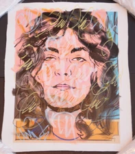 Hand Signed by Dillon Boy, 1/1 Original “Robert Plant”, 2015.  With COA.