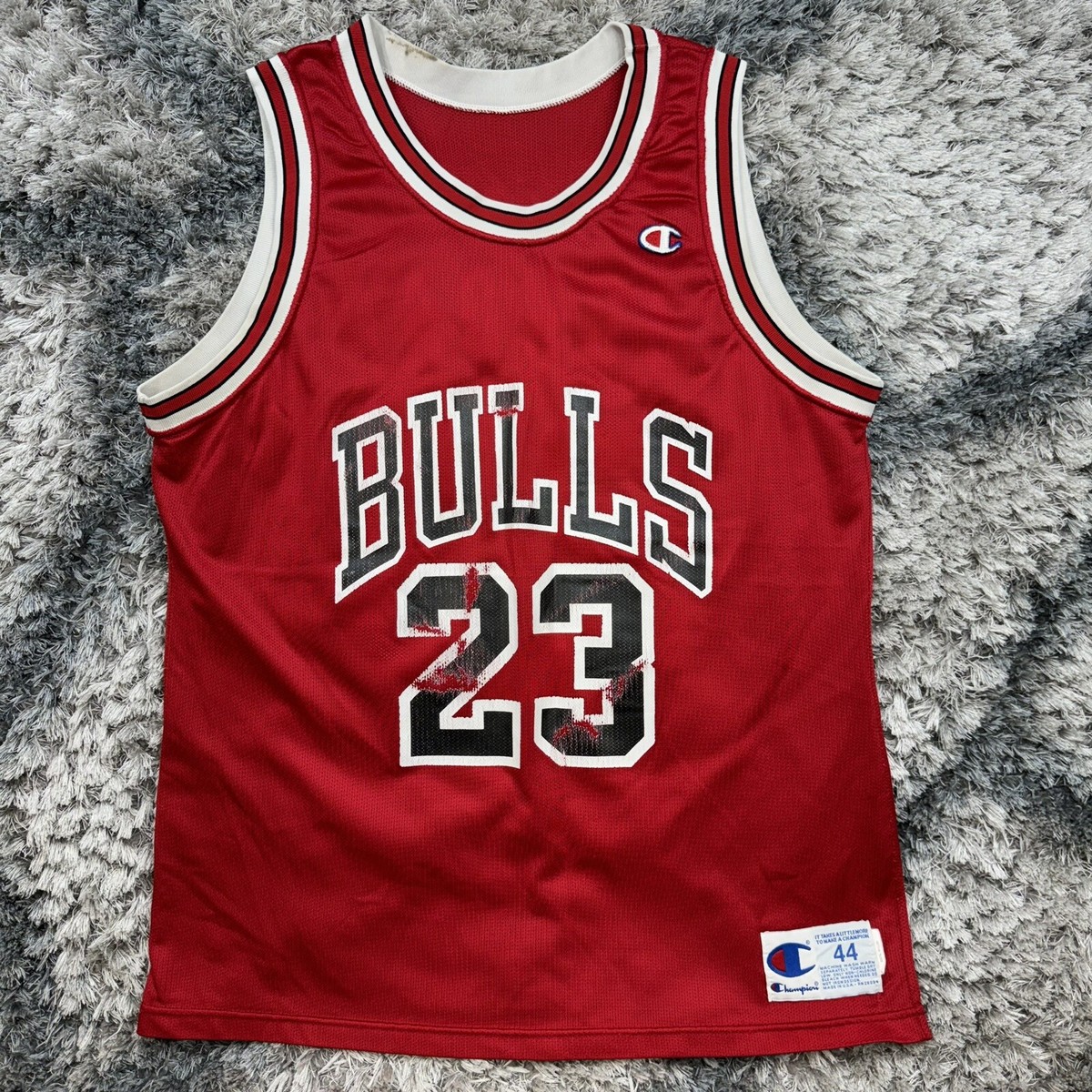 Champion Bulls Jordan 23 ユニフォーム サイズ44 Michael Jordan Men's 44 Chicago Bulls Champion NBA Jersey