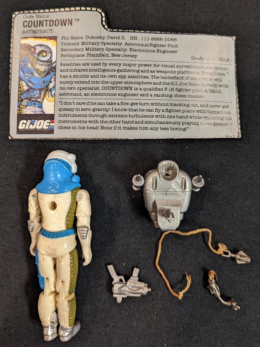 Vintage Hasbro Joe Countdown V1 1989 INCOMPLETE w/ Filecard