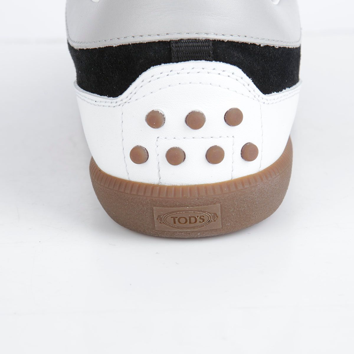 Tods Black Suede Leather Tab Low-Top Sneakers 295MM 28604880 Tods Black Suede Leather Tab Low-Top Sneakers 295MM 28604880