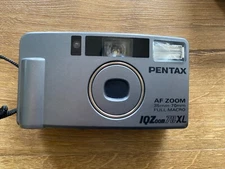 Pentax 35mm IQZoom 70XL Camera Tested Works w/case - hinge broken
