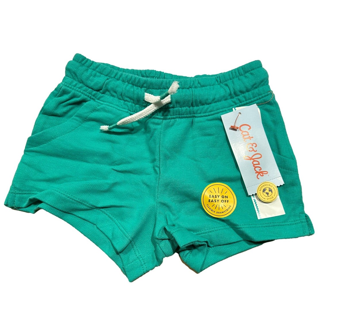 Short Garçon Cat & Jack Bleu Clair Taille 6-7 Ans - 100% Coton Pois - Neuf Avec étiquettes