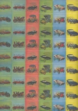 Automobili Di Ieri Formaggino Mio Locatelli 1960's Vari-Vue Flickers Sheet of 60