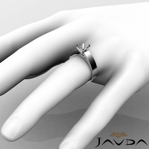 7gm Cathedral Engagement Simple Solitaire Semi Mount Set Wide Shank Ring 5.5m - Picture 16 of 30