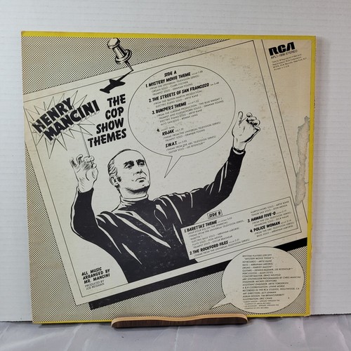 Henry Mancini – The Cop Show Themes Vinyl LP - 1976 - APL1-1896 - G+/G+ - Picture 2 of 16